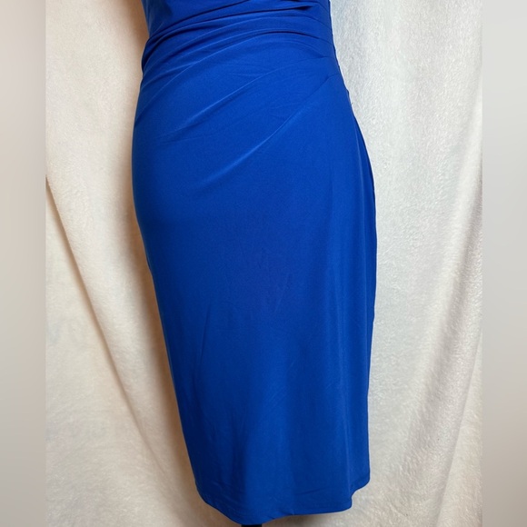 💙 Catherine Malandrino Cobalt Blue Bodycon Cocktail Dress - Picture 9 of 11